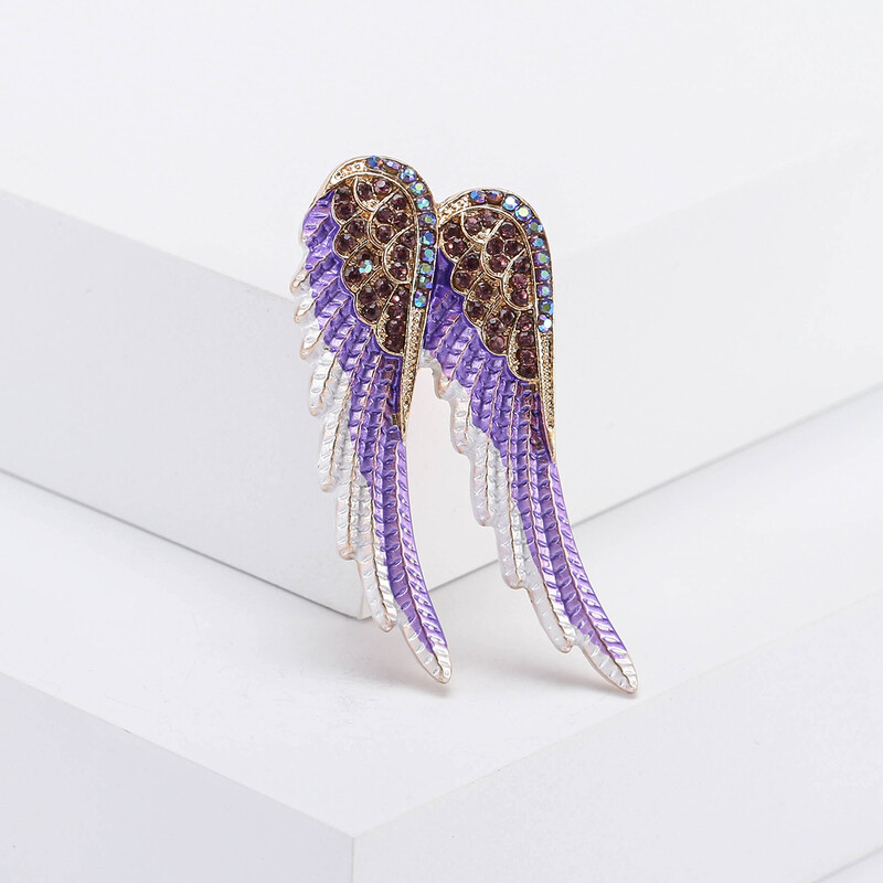 Skaistas Rhinestone Angel Wings Piespraudes sievietēm Unisex Glamour piespraudes Daudzkrāsains Pieejami Ikdienas ballīšu aksesuāri Dāvanas