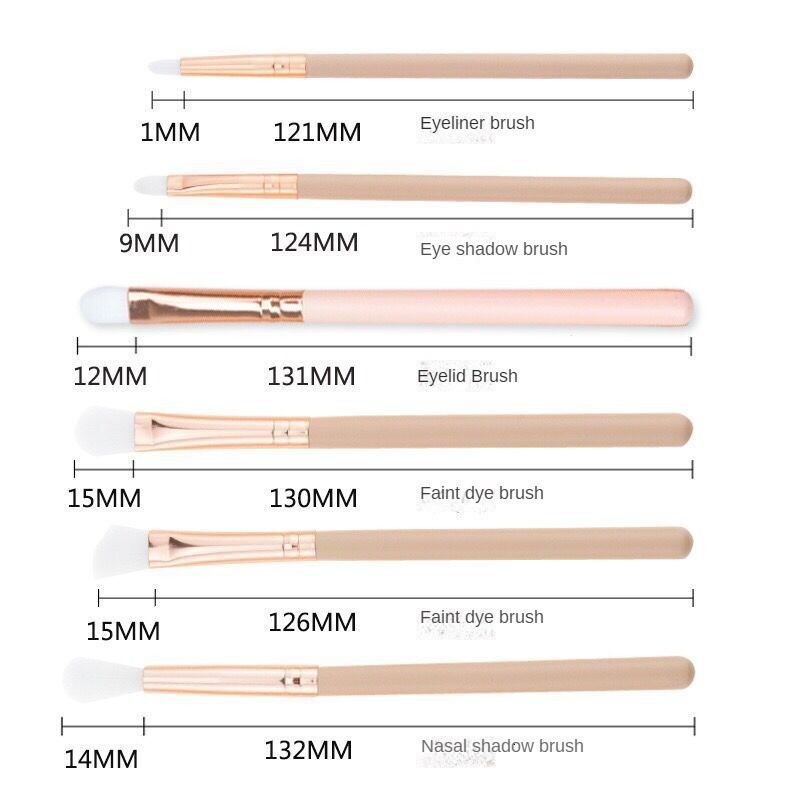 12 τμχ Επαγγελματικά πινέλα μακιγιάζ ματιών Σετ Ξύλινη λαβή Σκιές ματιών Μυϊκή βούρτσα ματιών με πούδρα