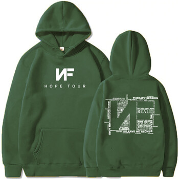 Суичър с качулка Nf Hope Tour Nf Merch Nf Музикален албум Подарък за суичър с качулка за фенове на Nf Пуловери Streetwear Унисекс