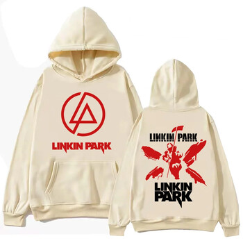 Streetwear Hip Hop LinkinPark Hoodie Harajuku Pullover Popular Music Sweatshirt Fans Gift Hoodies Men Casual YK2 Oversized Tops