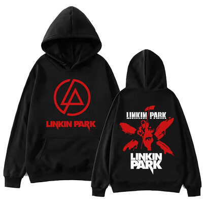 Streetwear Hip Hop LinkinPark Hoodie Harajuku πουλόβερ Δημοφιλής μουσική Φούτερ φαν δώρο Ανδρικά κουκούλα casual YK2 υπερμεγέθη μπλουζάκια