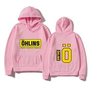 Есен Зима Мъже Окачване Автомобил Мотоциклет Спортни Състезания Ohlins Shock Hoodies Термо суичър с дълги ръкави Дамски унисекс