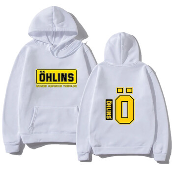 Есен Зима Мъже Окачване Автомобил Мотоциклет Спортни Състезания Ohlins Shock Hoodies Термо суичър с дълги ръкави Дамски унисекс