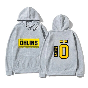 Есен Зима Мъже Окачване Автомобил Мотоциклет Спортни Състезания Ohlins Shock Hoodies Термо суичър с дълги ръкави Дамски унисекс