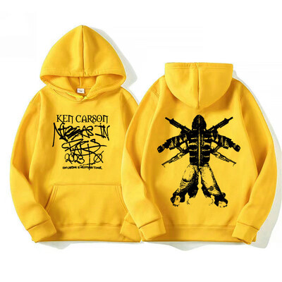 Rapper Ken Carson Turneul European 2023 Hanorace Bărbați Femei Hip Hop Trend Vintage Hanorace Casual cu mânecă lungă Îmbrăcăminte cu glugă