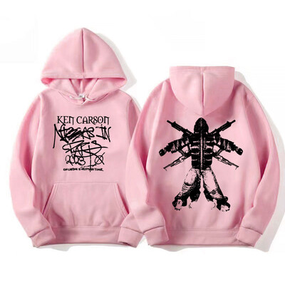 Rapper Ken Carson Turneul European 2023 Hanorace Bărbați Femei Hip Hop Trend Vintage Hanorace Casual cu mânecă lungă Îmbrăcăminte cu glugă