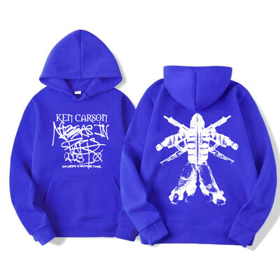 Rapper Ken Carson Turneul European 2023 Hanorace Bărbați Femei Hip Hop Trend Vintage Hanorace Casual cu mânecă lungă Îmbrăcăminte cu glugă