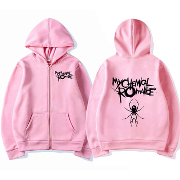 Rock Band My Chemical Romance Mcr Dead Zipper Hoodie Black Parade Punk Emo Zip Up Sweatshirt Мъжки модни суичъри с качулка Яке Палта