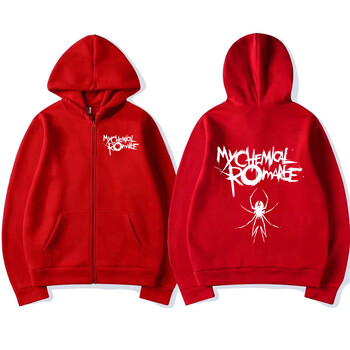 Rock Band My Chemical Romance Mcr Dead Zipper Hoodie Black Parade Punk Emo Zip Up Sweatshirt Мъжки модни суичъри с качулка Яке Палта