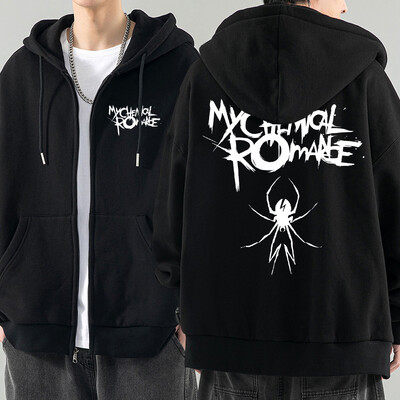 Rock Band My Chemical Romance Mcr Dead Zipper Hoodie Black Parade Punk Emo Zip Up Φούτερ Ανδρικά Μόδα Φούτερ Μπουφάν