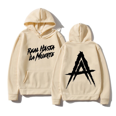 Anuel AA Album Real Hasta La Muerte Hoodies Meeste/ Naiste Hip Hop Hoodie Talvised Topid Pikad varrukad Harajuku Sudaderas Kevad sügis