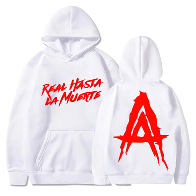Anuel AA Album Real Hasta La Muerte kapucnis Férfi/női Hip Hop kapucnis Téli felsők Hosszú ujjú Harajuku Sudaderas tavaszi ősz
