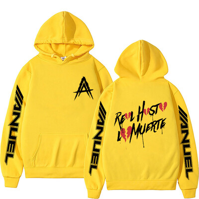 Hot Sale Rapper Anuel AA Real Hasta La Muerte Hoodie s kapuljačom Muškarci Ženske modne estetske hip hop majice s kapuljačom Preveliki puloveri s kapuljačom