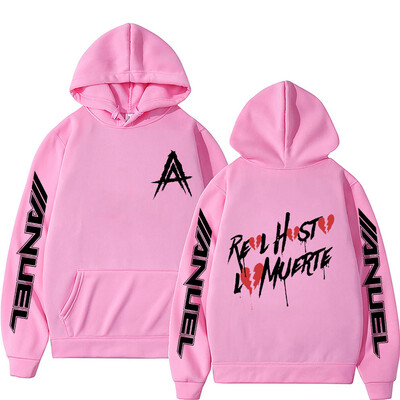 Hot Sale Rapper Anuel AA Real Hasta La Muerte Hoodie s kapuljačom Muškarci Ženske modne estetske hip hop majice s kapuljačom Preveliki puloveri s kapuljačom