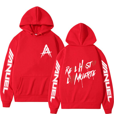 Hot Sale Rapper Anuel AA Real Hasta La Muerte Hoodie s kapuljačom Muškarci Ženske modne estetske hip hop majice s kapuljačom Preveliki puloveri s kapuljačom