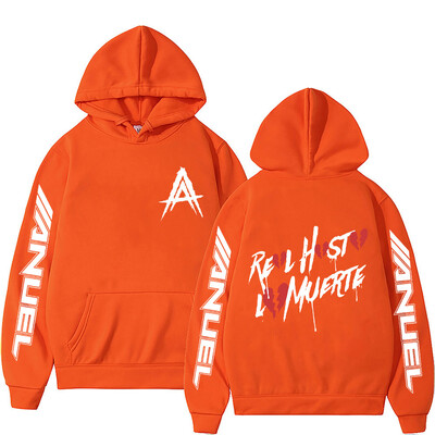 Hot Sale Rapper Anuel AA Real Hasta La Muerte Hoodie s kapuljačom Muškarci Ženske modne estetske hip hop majice s kapuljačom Preveliki puloveri s kapuljačom