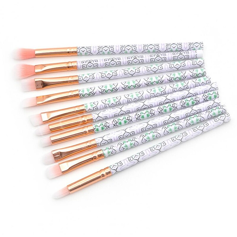 10 buc./set, delicată, peri moi, fard de pleoape, creion de pleoape pentru sprâncene, amestec de pudră, perie pentru pete pentru salonul de frumusețe