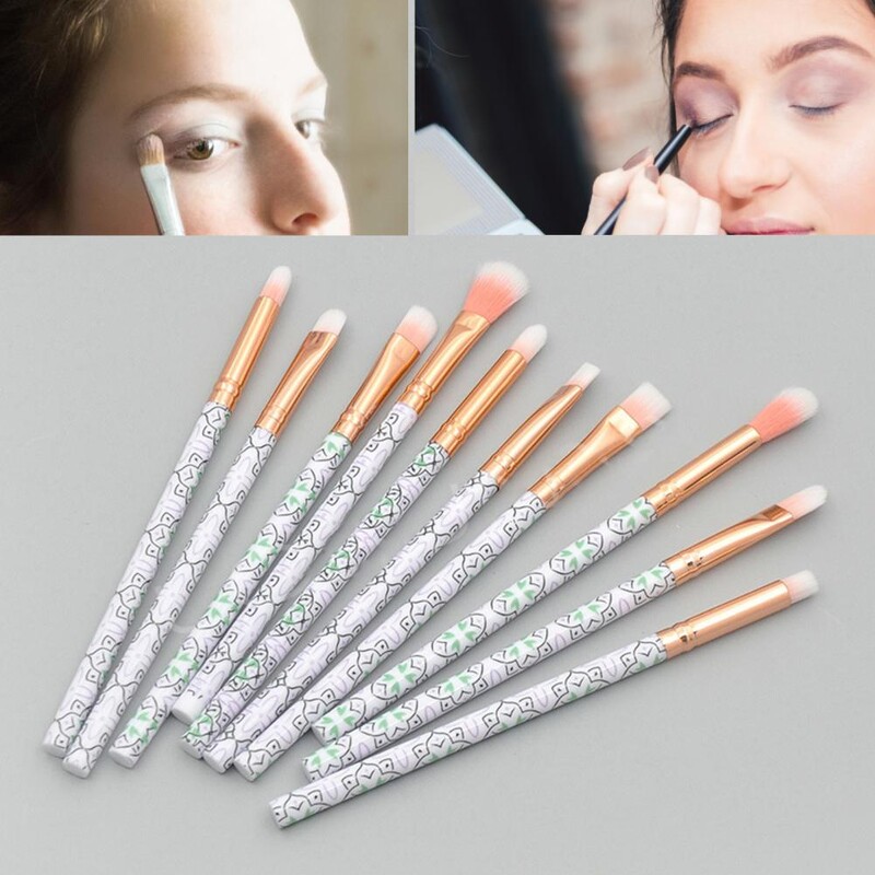 10 buc./set, delicată, peri moi, fard de pleoape, creion de pleoape pentru sprâncene, amestec de pudră, perie pentru pete pentru salonul de frumusețe