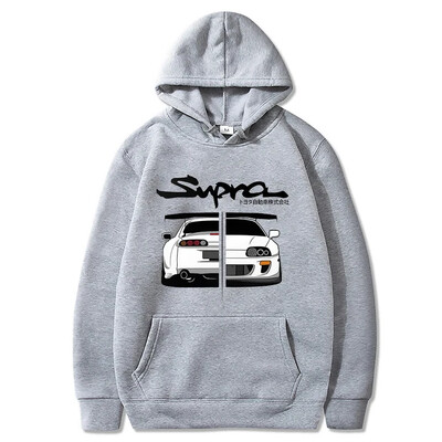 2023. aasta Initial D Supra Hoodies Meeste ja naiste JDM Manga Print vaba vabaaja pikkade varrukatega Jaapani vabaaja sportlik dressipluus
