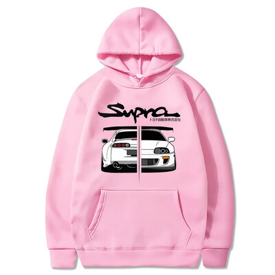 2023. aasta Initial D Supra Hoodies Meeste ja naiste JDM Manga Print vaba vabaaja pikkade varrukatega Jaapani vabaaja sportlik dressipluus