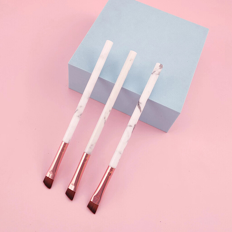 1Gb Daudzfunkcionāla, mīksta saru delikāta uzacu birste Diagonal Blade Eyeliner Brush Detail Acu kosmētikas otiņa Skaistumkopšanas rīki