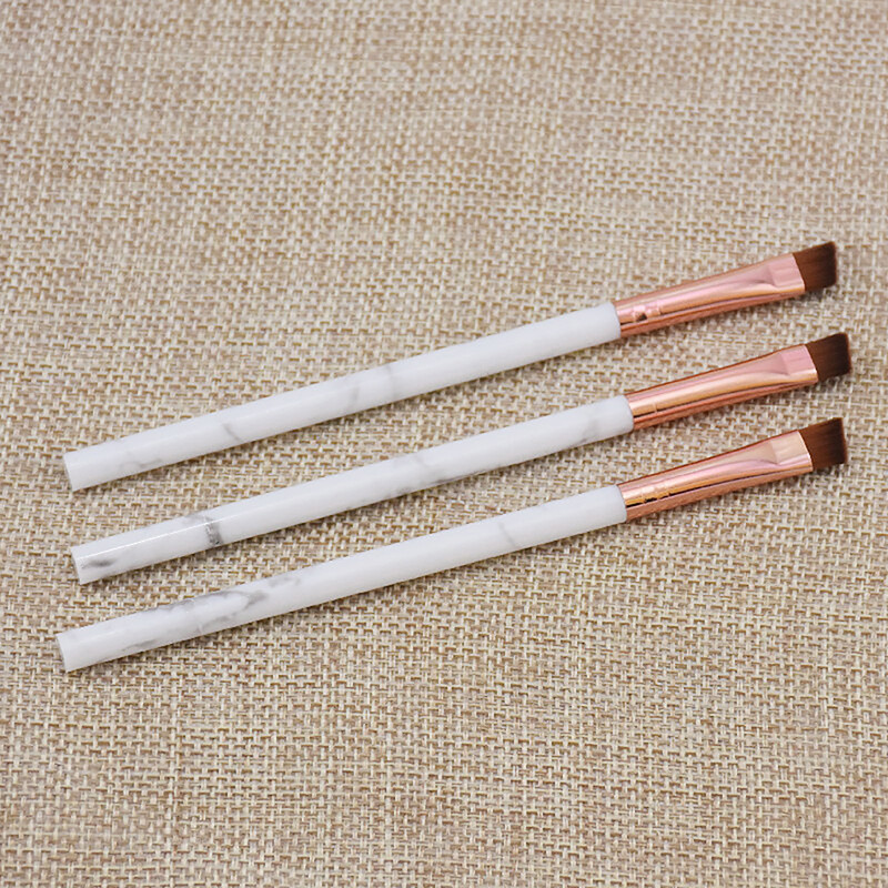 1Gb Daudzfunkcionāla, mīksta saru delikāta uzacu birste Diagonal Blade Eyeliner Brush Detail Acu kosmētikas otiņa Skaistumkopšanas rīki