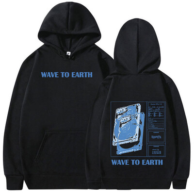 Kórejská kapela Wave To Earth 2024 Tour Album Mikina s kapucňou pre mužov a ženy, hip hopová módna mikina s kapucňou, Kpop oblečenie, nadrozmerné mikiny