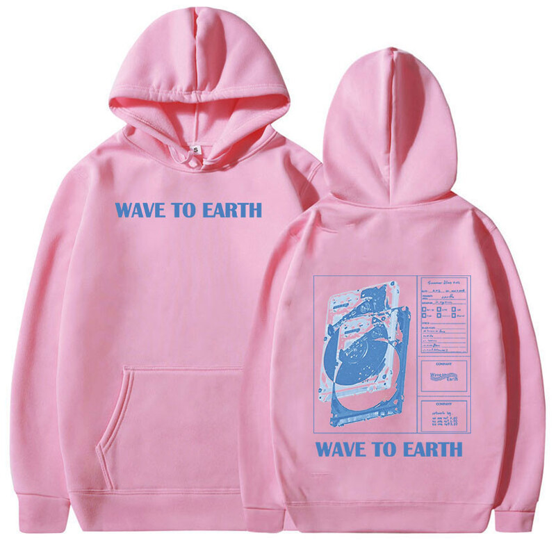 Kórejská kapela Wave To Earth 2024 Tour Album Mikina s kapucňou pre mužov a ženy, hip hopová módna mikina s kapucňou, Kpop oblečenie, nadrozmerné mikiny
