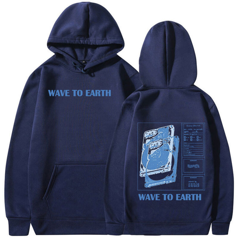 Kórejská kapela Wave To Earth 2024 Tour Album Mikina s kapucňou pre mužov a ženy, hip hopová módna mikina s kapucňou, Kpop oblečenie, nadrozmerné mikiny