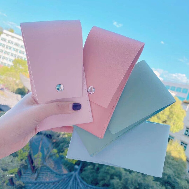 Set de călătorie 8 buc. pensule de machiaj, culoare macaron, fibră naturală, peri moi, instrument de machiaj rapid de buzunar