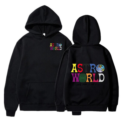 Travis Scott Hoodies Meeste Välimus Ema I Can Fly Kirjatrükiga dressipluusid Naiste Mood ASTROWORLD Kapuutsiga pullover vabaaja spordirõivad