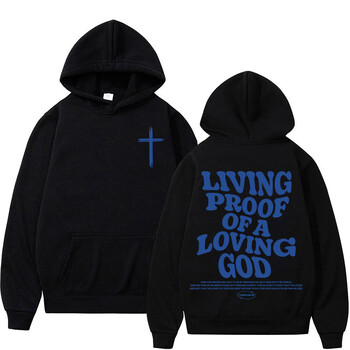 Harajuku Aesthetic Christian Jesus Church Hoodie Bible Verse God Loves You С качулка Мъжки Дамски ретро суичъри Streetwear Y2K