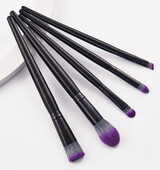 SAIANTTH 5tk Black Purple soft Bristle Portable Makeup Pintslid Set sileda aluspõsepuna kulmude lauvärv Beauty Tools
