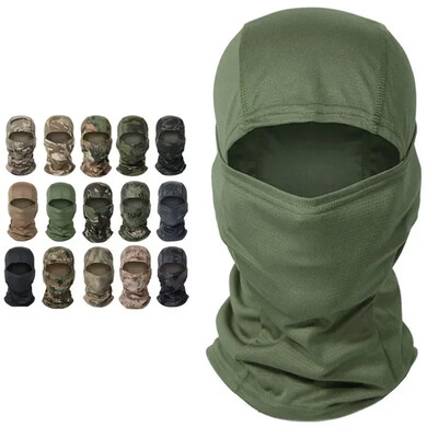 Balaclava tactică Multicam Mască de protecție completă Capac pentru ciclism Airsoft Pălărie de vânătoare Camuflaj Balaclava Esarfă