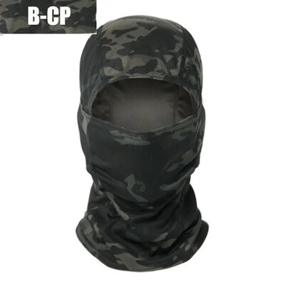 Taktická kukla Multicam s celotvárovou maskou, štítom, cyklistickým airsoftovým poľovníckym klobúkom, maskovacou kuklou, šatkou
