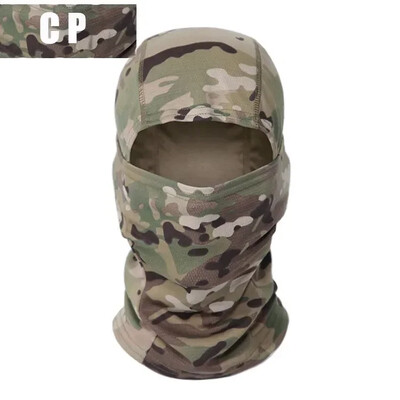 Taktická kukla Multicam s celotvárovou maskou, štítom, cyklistickým airsoftovým poľovníckym klobúkom, maskovacou kuklou, šatkou