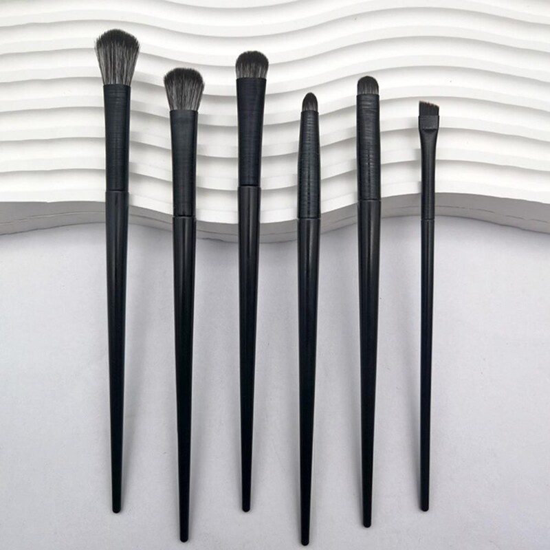 Set četkica za šminkanje, 6kom/komplet, praktična mekana najlonska čekinja, dugotrajna precizna linija za oči Set kistova za šminkanje za žene