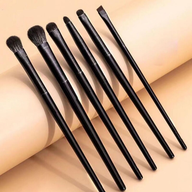 Set četkica za šminkanje, 6kom/komplet, praktična mekana najlonska čekinja, dugotrajna precizna linija za oči Set kistova za šminkanje za žene