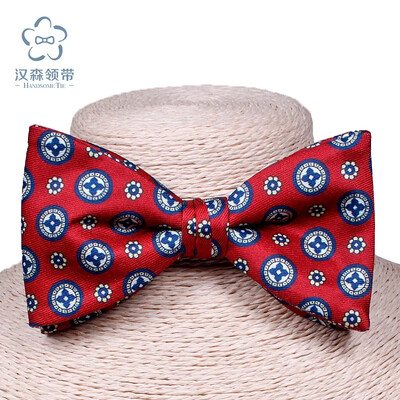 μπλε Ανδρικό παπιγιόν spot χονδρικής νέο εμπριμέ παπιγιόν εργοστασιακό πολυεστερικό παπιγιόν με διαμάντια