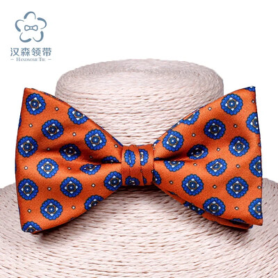 μπλε Ανδρικό παπιγιόν spot χονδρικής νέο εμπριμέ παπιγιόν εργοστασιακό πολυεστερικό παπιγιόν με διαμάντια