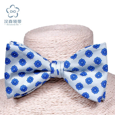 μπλε Ανδρικό παπιγιόν spot χονδρικής νέο εμπριμέ παπιγιόν εργοστασιακό πολυεστερικό παπιγιόν με διαμάντια