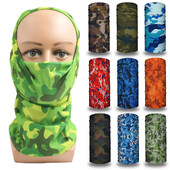 Kamuflāžas medību galvas pārvalks Taktiskā medību šalle kakla getras vīriešiem bezšuvju bandana sieviešu galvas saite Balaclava caurules sejas vairogs