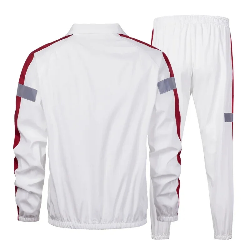 Hip hop Suit Ανδρικά Σετ Αθλητικά Ανοιξιάτικα Φθινοπωρινά αθλητικά ανδρικά συνονθύλευμα Streetwear Τσέπες με φερμουάρ Outwear 2PC Σετ τζάκετ+παντελόνι