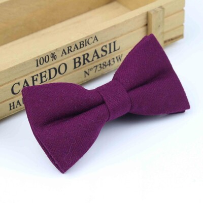 Superior Clasic Formal Lână Bumbac Papion Gravata Culori Multiple Model Houndstooth Cravată Bărbați Lux Tweed Papion