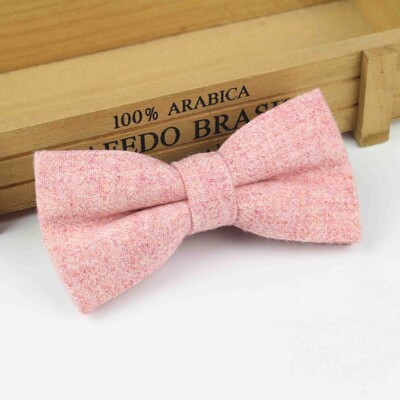 Superior Clasic Formal Lână Bumbac Papion Gravata Culori Multiple Model Houndstooth Cravată Bărbați Lux Tweed Papion