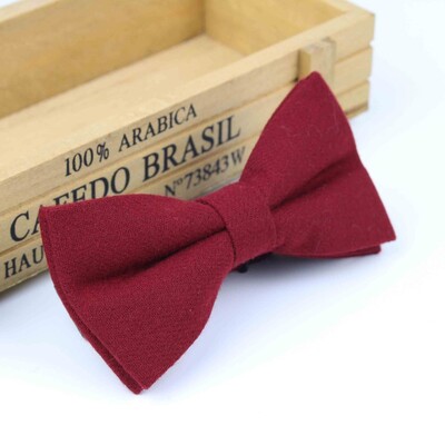 Superior Clasic Formal Lână Bumbac Papion Gravata Culori Multiple Model Houndstooth Cravată Bărbați Lux Tweed Papion