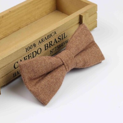 Superior Clasic Formal Lână Bumbac Papion Gravata Culori Multiple Model Houndstooth Cravată Bărbați Lux Tweed Papion