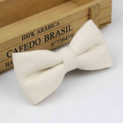 Superior Clasic Formal Lână Bumbac Papion Gravata Culori Multiple Model Houndstooth Cravată Bărbați Lux Tweed Papion