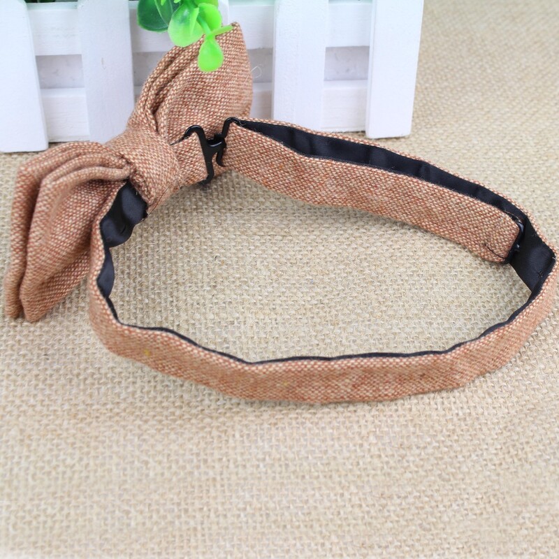 Superior Clasic Formal Lână Bumbac Papion Gravata Culori Multiple Model Houndstooth Cravată Bărbați Lux Tweed Papion