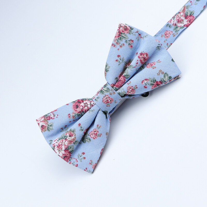 Divatos virágos csokornyakkendők Pamut mintás csokornyakkendő Férfi Esküvői Party üzleti öltönyök Gravata Színes pillangós kravats